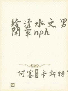 给清水文男主们开荤nph封面