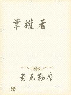 掌权者封面