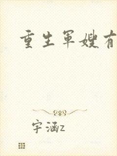 重生军嫂有空间