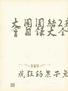 大团圆结2亲情会目录大全免费阅读