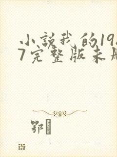 小说我的1987完整版未删减小说