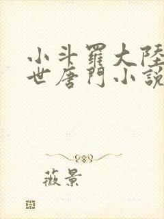 小斗罗大陆2绝世唐门小说