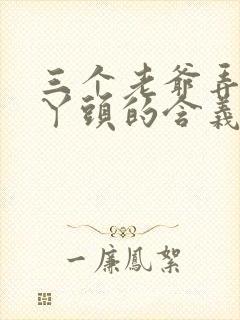 三个老爷弄一个丫头的含义封面