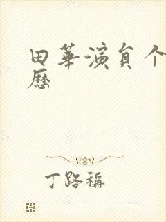 田华演员个人简历封面