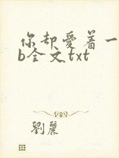 你却爱着一个sb全文txt