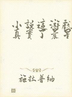 小说这游戏也太真实了晨星ll免费完本封面