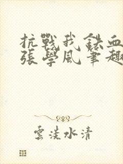 抗战我铁血少帅张学风笔趣阁