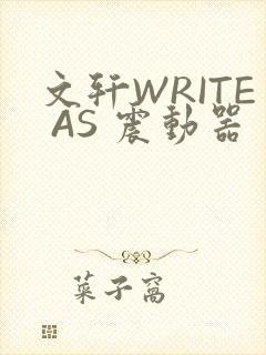 文轩WRITE AS 震动器
