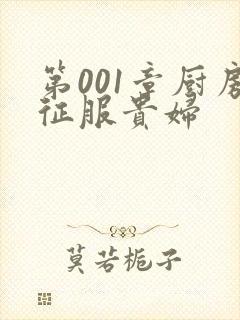 第001章厨房征服贵妇