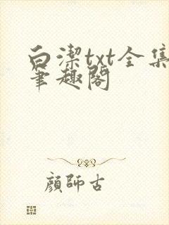 白洁txt全集笔趣阁