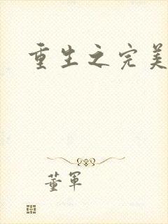 重生之完美一生封面