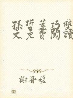 孙哲叶巧双修全文免费阅读笔趣阁封面