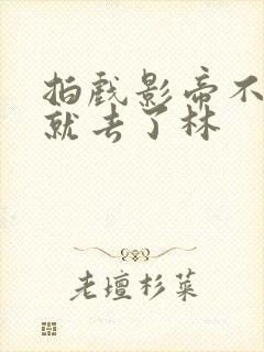 拍戏影帝不小心就去了林封面