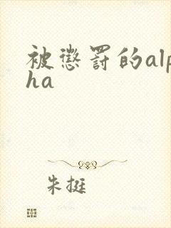 被惩罚的alpha