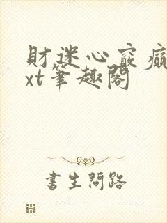 财迷心窍癫婆txt笔趣阁封面