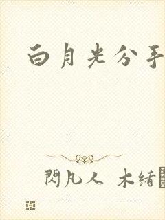 白月光分手日常封面