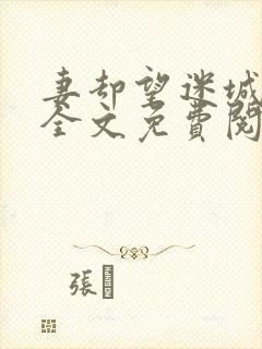 妻却望迷城沈莹全文免费阅读笔趣阁封面