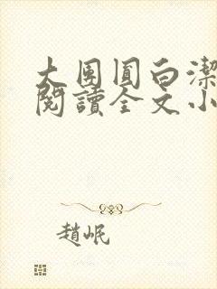 大团圆白洁免费阅读全文小说