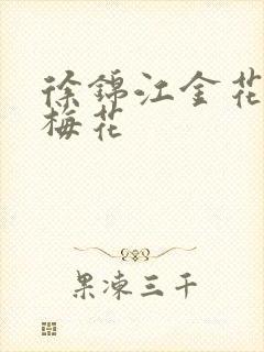 徐锦江金花瓶楷梅花