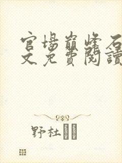 官场巅峰石昊全文免费阅读笔趣阁小说封面