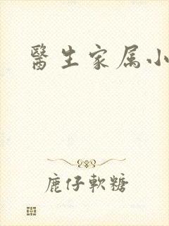 医生家属小说封面