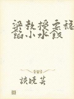 梁教授要稳住肉馅小水饺