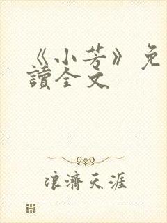 《小芳》免费阅读全文