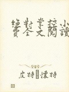 绝对掌控小说免费全文阅读笔趣阁