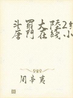 斗罗大陆2绝世唐门在线小说