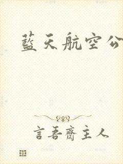 蓝天航空公司封面