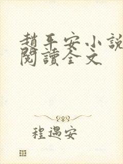 赵平安小说免费阅读全文