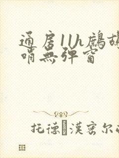 通房11h鹧鸪哨无弹窗封面