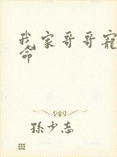 我家哥哥宠妹如命