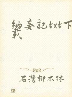 纳妾记txt下载