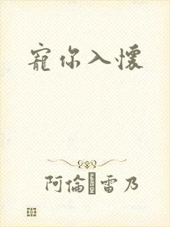宠你入怀封面