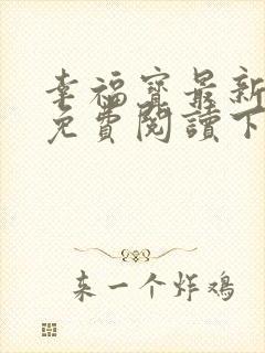 幸福宝最新章节免费阅读下载