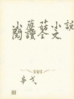 小蘑菇小说免费阅读全文封面