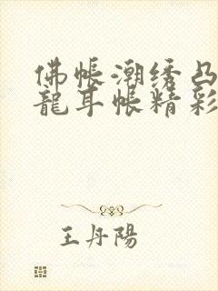 佛帐潮绣凸浮双龙耳帐精彩片段封面