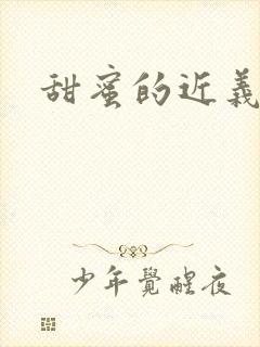 甜蜜的近义词封面
