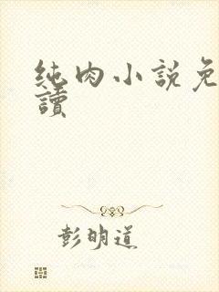 纯肉小说免费阅读