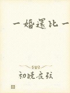 一婚还比一婚高