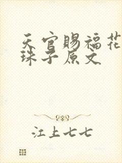 天官赐福花怜塞珠子原文