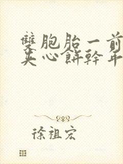 双胞胎一前一后夹心饼干年下