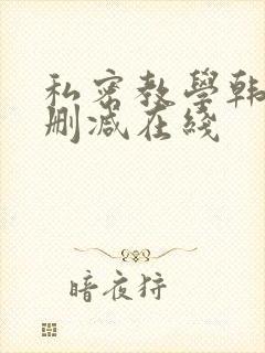 私密教学韩漫无删减在线