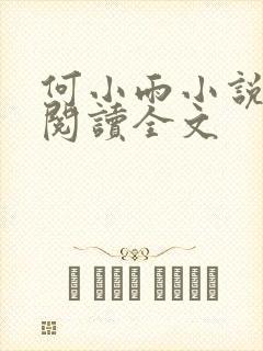 何小雨小说在线阅读全文