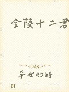 金陵十二君封面