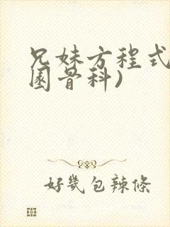 兄妹方程式(校园骨科)封面