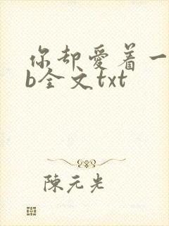 你却爱着一个sb全文txt