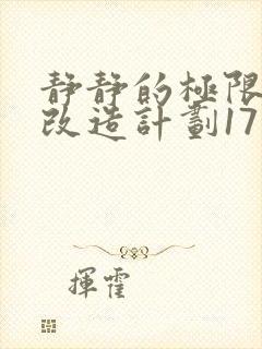 静静的极限自我改造计划17