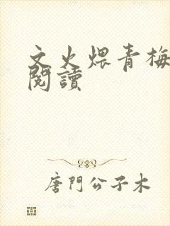 文火煨青梅免费阅读封面